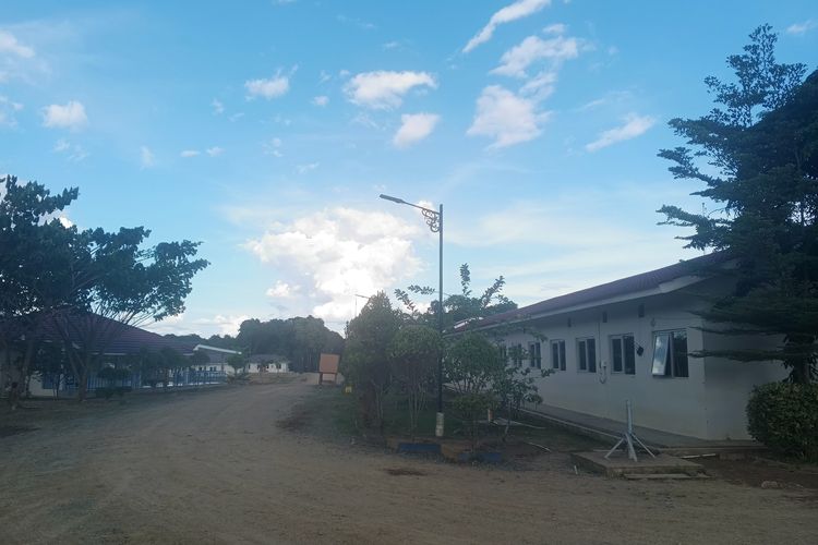 Suasana SMK Maharati di Desa Buhut Jaya, Kapuas Tengah, Kabupaten Kapuas, Kalimantan Tengah.