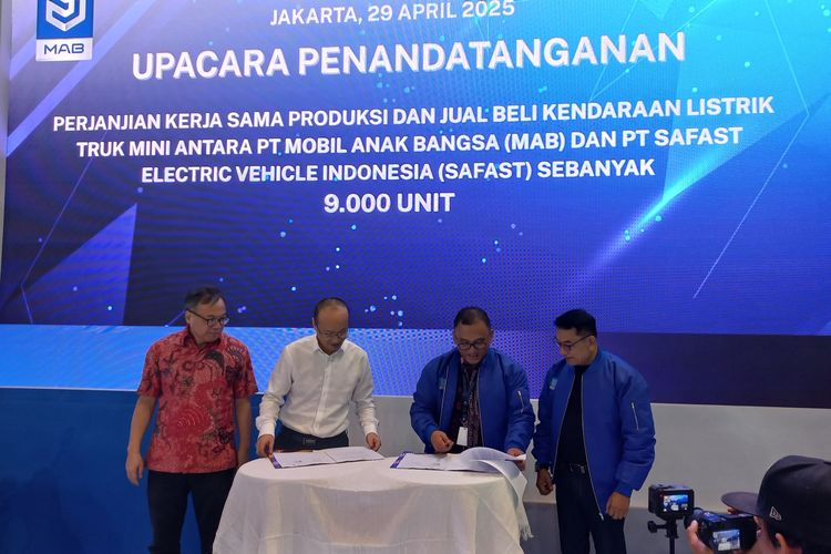 Kerjasama MAB dengan Safast, produksi 9.000 unit mobil listrik
