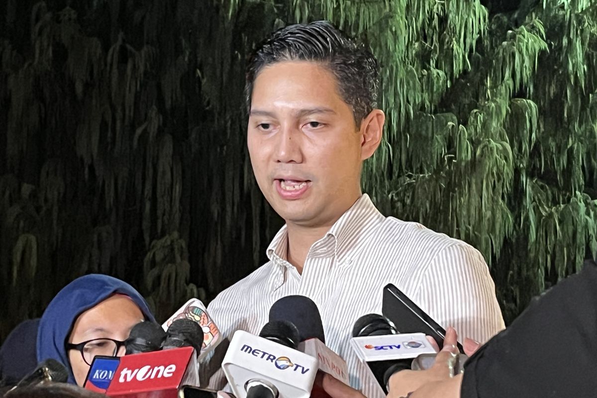 Wakil Ketua Umum Partai Gerindra Budisatrio Djiwandono saat ditemui ditemui di Hambalang, Bogor, Jawa Barat, Minggu (17/9/2023).