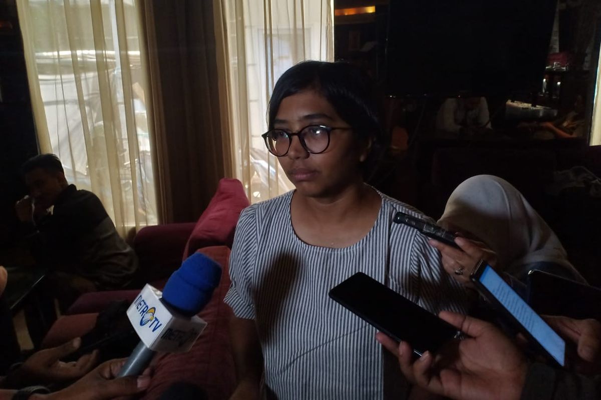 Ketua Yayasan Lembaga Bantuan Hukum Indonesia Asfinawati  saat ditemui dalam sebuah diskusi di kawasan Menteng, Jakarta, Sabtu (5/10/2019). 