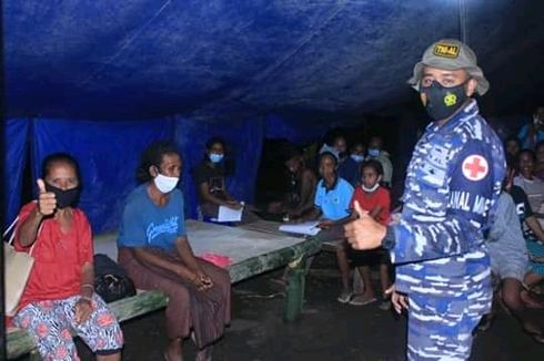 Tenda Terendam Air Hujan, Ribuan Pengungsi Erupsi Gunung Ile Lewotolok Direlokasi 