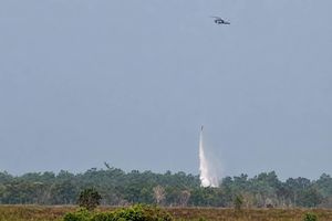 Kebakaran Way Kambas Meluas, Helikopter Water Bombing dan Drone Thermal Diturunkan