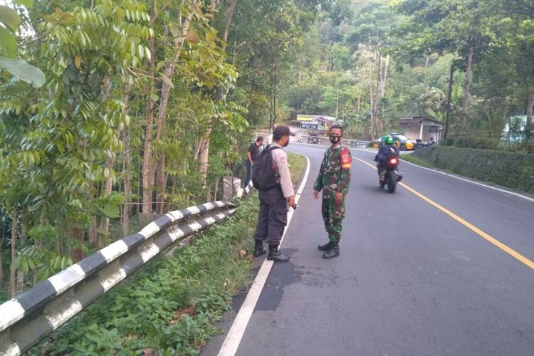 Lokasi Penemuan Jenasah di Jalan Jogja-wonosari Rabu (11/11/2020)