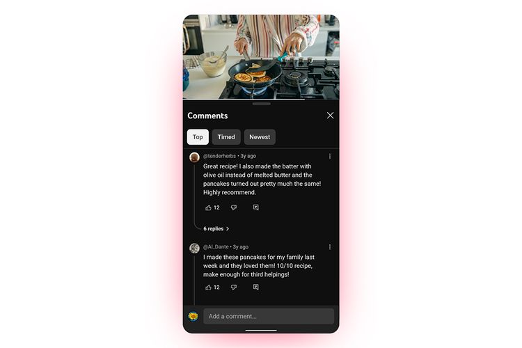 YouTube menghadirkan sistem thread di kolom komentar untuk memudahkan pengguna mengikuti interaksi yang sedang berlangsung di kolom komentar