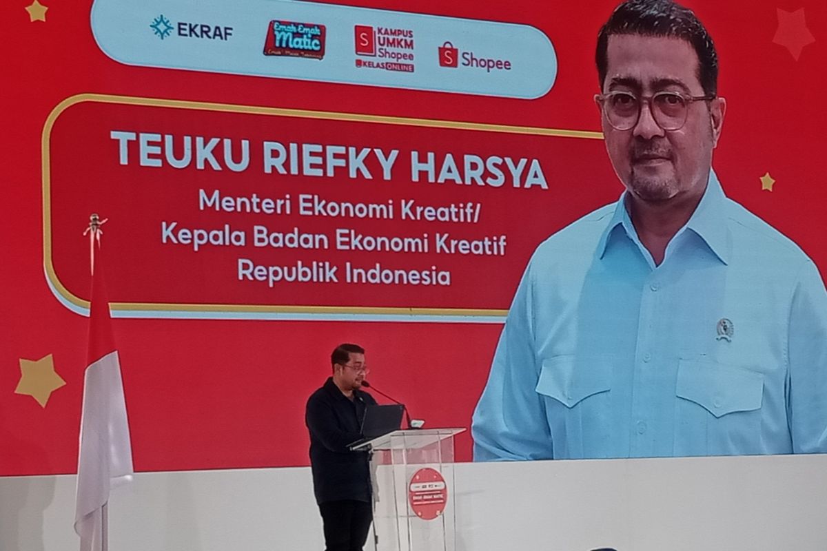 Menteri Ekonomi Kreatif RI, Teuku Riefky Harsya di Kota Malang pada Kamis (13/2/2025). 