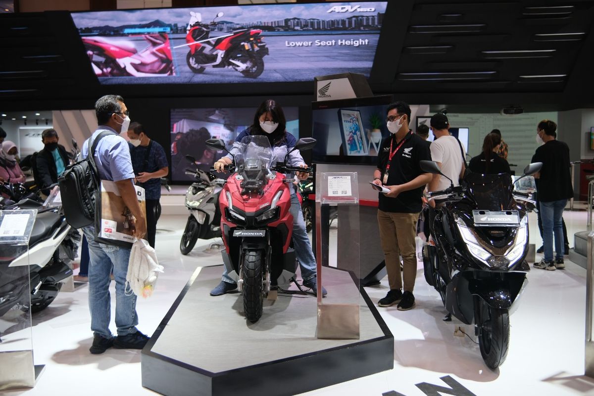 Ilustrasi booth Honda di IMOS 2022