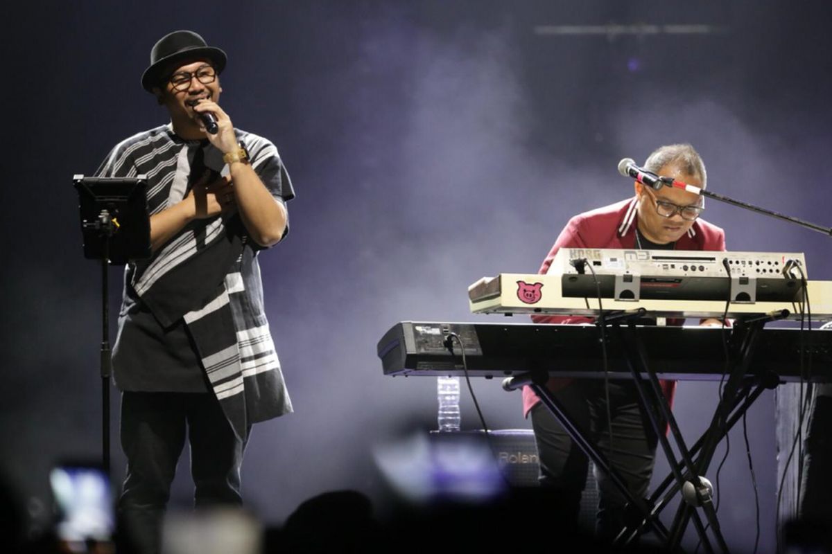 Kerispatih tampil bersama vokalis lamanya, Sammy Simorangkir dan mantan keyboardistnya, Badai di Love Festival Vol 3 di JCC, Senayan, Jakarta (8/2/2019).