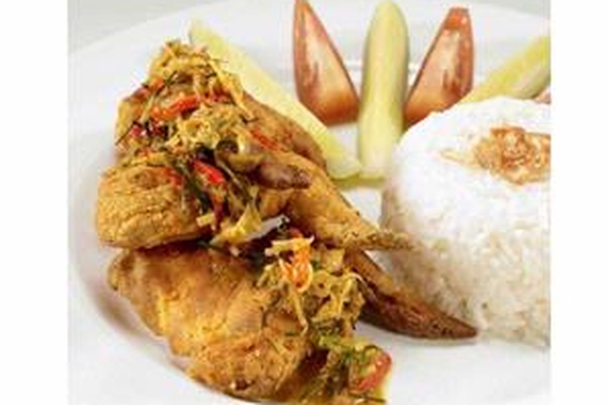 Sayap Goreng Sambal Matah Bumbu Kuning