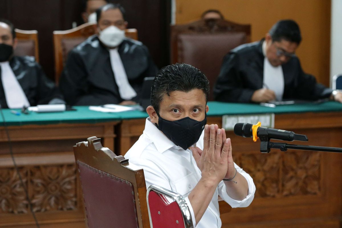 Terdakwa kasus pembunuhan berencana terhadap Nofriansyah Yosua Hutabarat atau Brigadir J, Ferdy Sambo menjalani sidang di Pengadilan Negeri Jakarta Selatan, Rabu (26/10/2022). Majelis Hakim akan membacakan putusan sela pada persidangan kali ini.