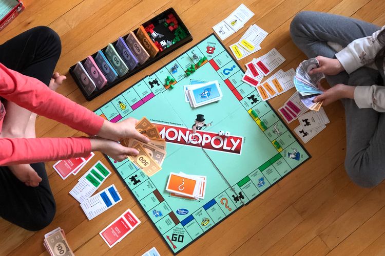 Ilustrasi permainan monopoli