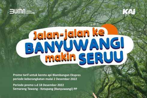 Siap Beroperasi, Simak Jadwal dan Tarif KA Blambangan Ekspres Semarang-Ketapang