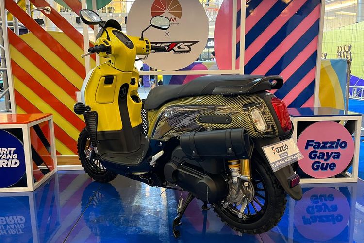 Modifikasi Yamaha Fazzio bergaya trail hasil garapan NGKS Indonesia
