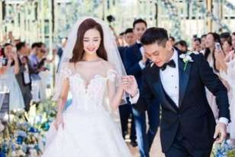 Personel F4 Ken Zhu menikahi aktris China Vivien Han Wenwen menikah di Nusa Dua, Bali, Sabtu (3/9/2016).