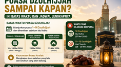 Puasa Dzulhijjah Sampai Kapan? Ini Batas Waktu dan Jadwal Lengkapnya