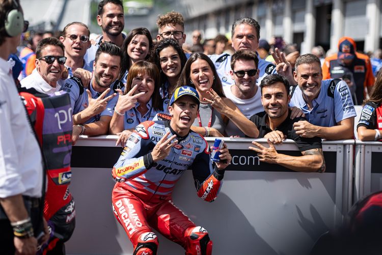 Marc Marquez saat berlaga pada MotoGP Austria 2024