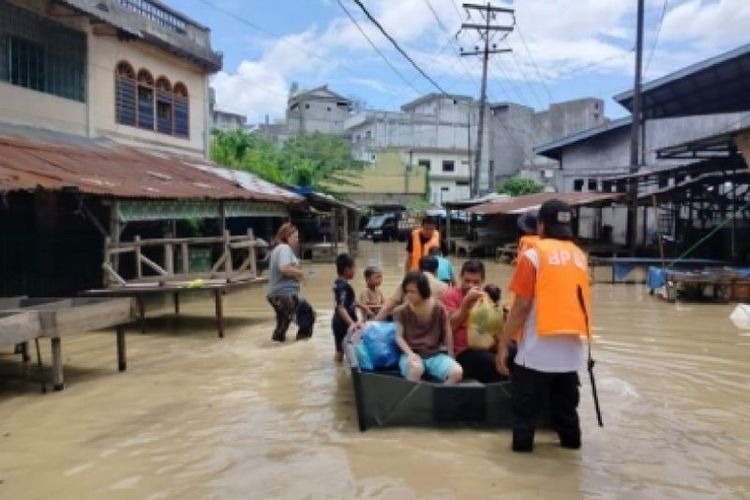 Banjir Rendam 4 Kecamatan di Tebing Tinggi, 1.051 KK dan Fasilitas Umum Ikut Terdampak