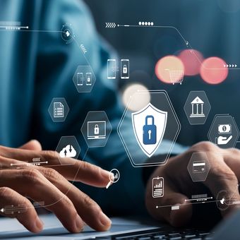 Ilustrasi keamanan siber. 