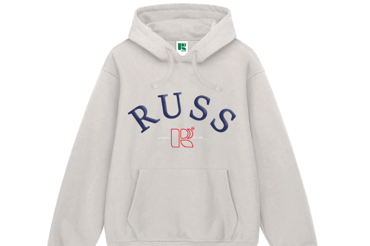 Hoodie dari merek Russ & Co, rekomendasi hoodie laki-laki merek lokal 
