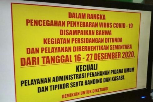 6 Pegawai Pengadilan Negeri Makassar Positif Covid-19, Sidang Tatap Muka Ditunda