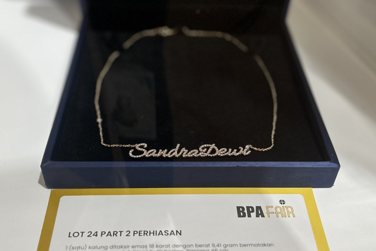 Kalung Berlian Sandra Dewi Laku Rp86 Juta di BPA Fair 2026