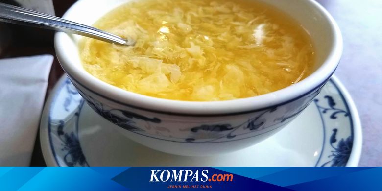 Resep Egg Drop Soup, Pakai Isian Jamur dan Ayam