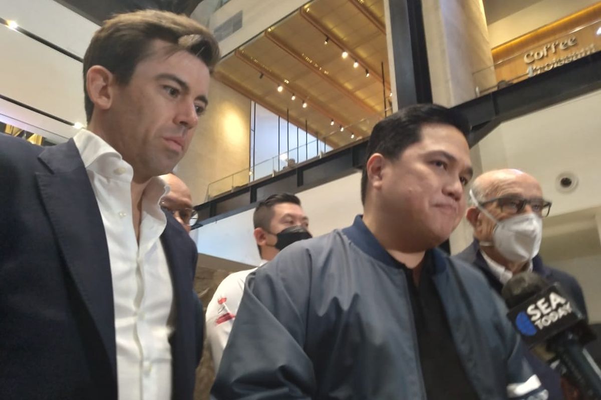 Menteri BUMN Erick Thohir bertemu Dorna Sports.