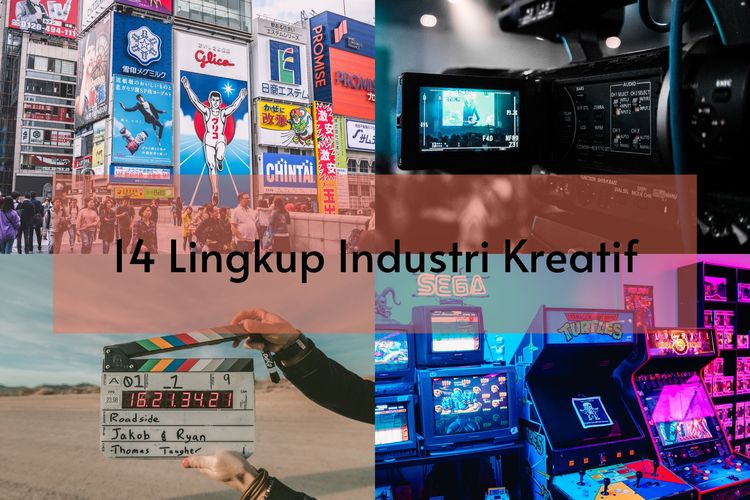 Ada 14 lingkup industri kreatif, antara lain periklanan, broadcasting, film, game, pasar seni, fashion, dan arsitektur.