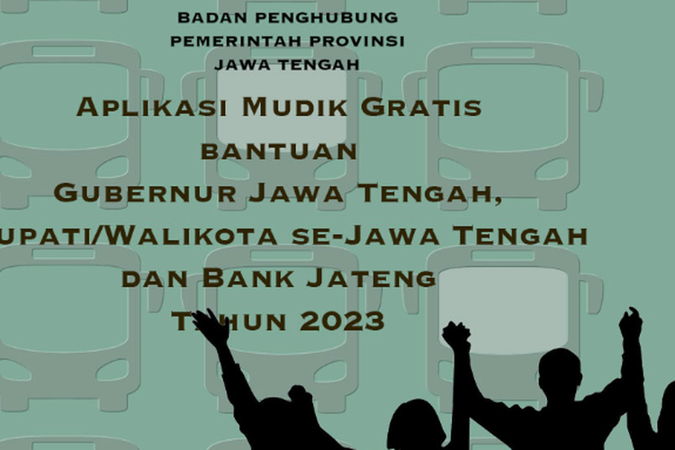 Tangkapan layar mudik gratis Jawa Tengah (Jateng) tahun 2023