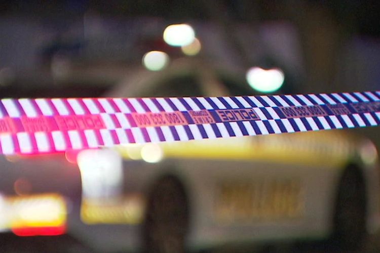 Ilustrasi garis polisi. 