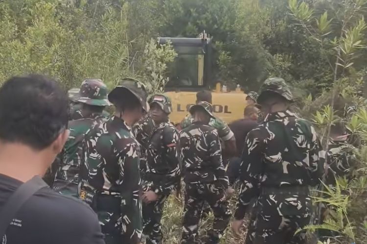 Diduga Serobot Lahan Kelompok Tani, Pembangunan Yonif TP di Kotim Diprotes Warga