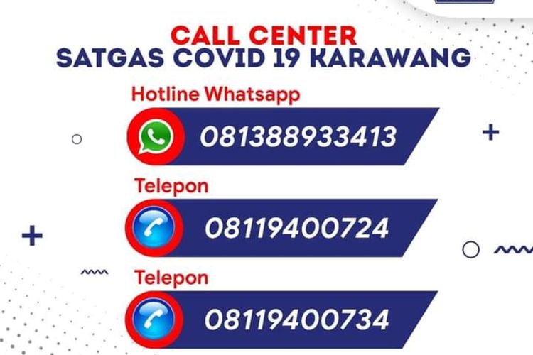 Nomor Call Center Satgas Penanganan Covid-19 Karawang