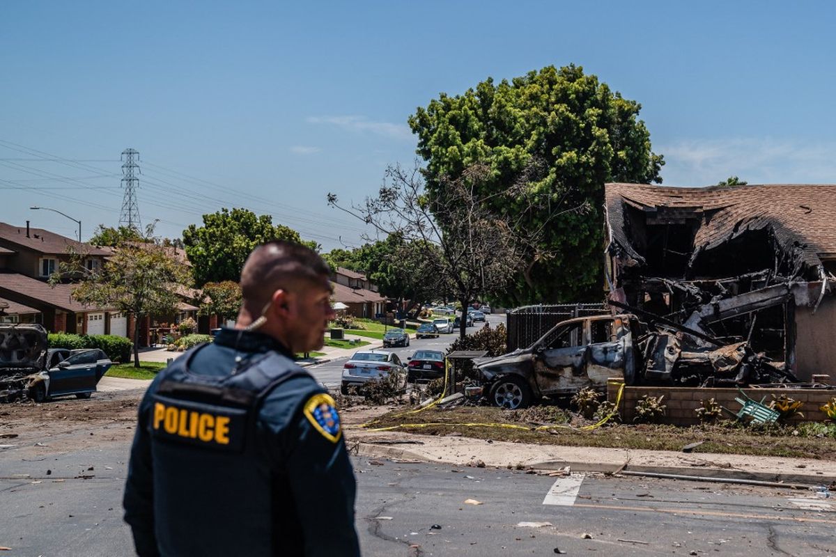 Pesawat Jatuh di Perumahan Keluarga Militer AS, Sedikitnya 3 Tewas