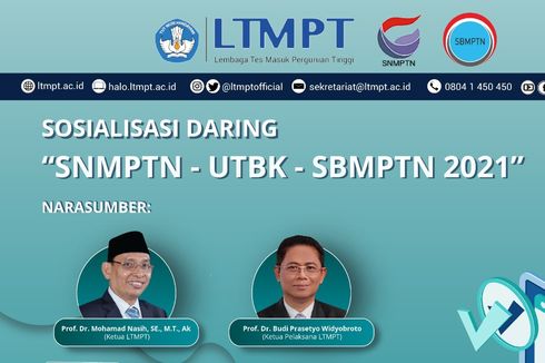 LTMPT Gelar Sosialisasi SNMPTN-UTBK-SBMPTN 2021, Catat Tanggalnya