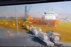 Video Detik-detik Gas Klorin Bocor dan Tewaskan 12 Orang di Pelabuhan Yordania