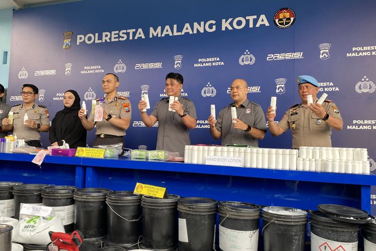 Jual Lotion dan Kosmetik Ilegal, Sejoli di Malang Diringkus Polisi