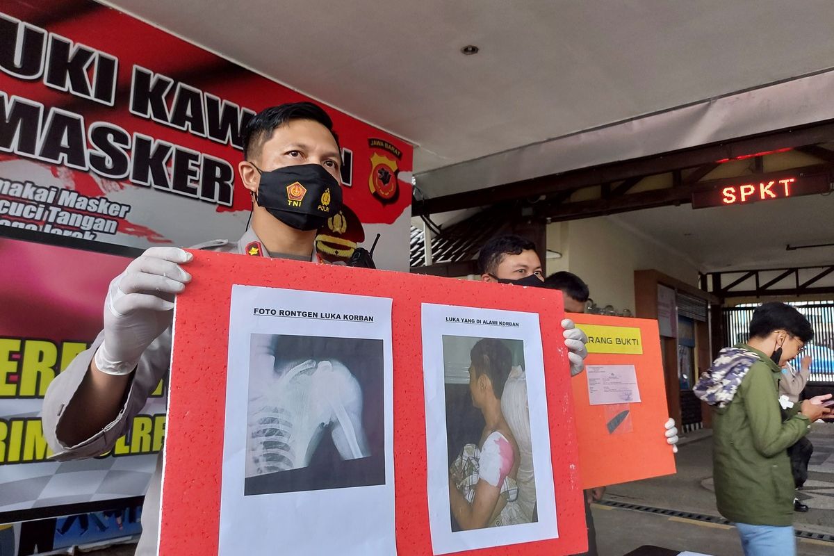 Polisi gelar perkara kasus penusukan di Kota Cimahi.