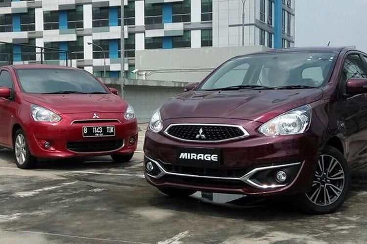 Mitsubishi New Mirage dan Mitsubishi Mirage model terdahulu