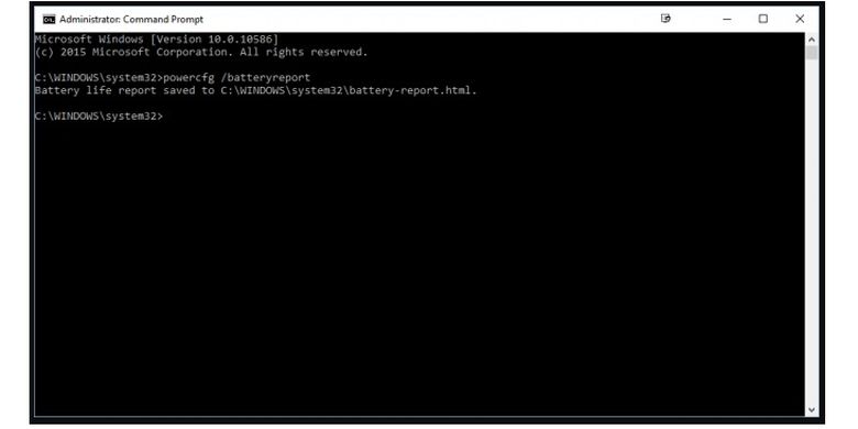 Cara mengecek kesehatan baterai laptop Windows 10