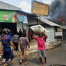 Pasar Serangin Lumajang Terbakar, Pedagang Berhamburan Selamatkan Barang