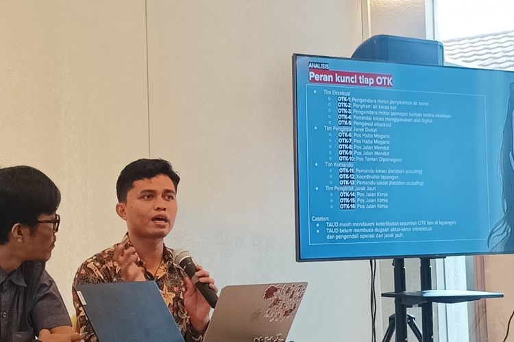 TAUD Ungkap 16 Terduga Aktor Lapangan Penyiraman Andrie Yunus, Ini Rincian Perannya