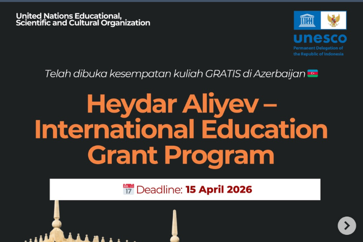 Beasiswa Kuliah S1-S3 Gratis di Azerbaijan, Dapat Rp 7,9 Juta Tiap Bulan