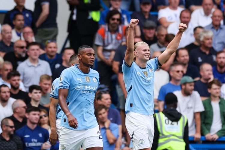 HT Chelsea Vs Man City: Haaland Lewati Cucurella, Citizens Unggul 1-0