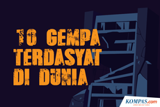 INFOGRAFIK: 10 Gempa Terdahsyat di Dunia