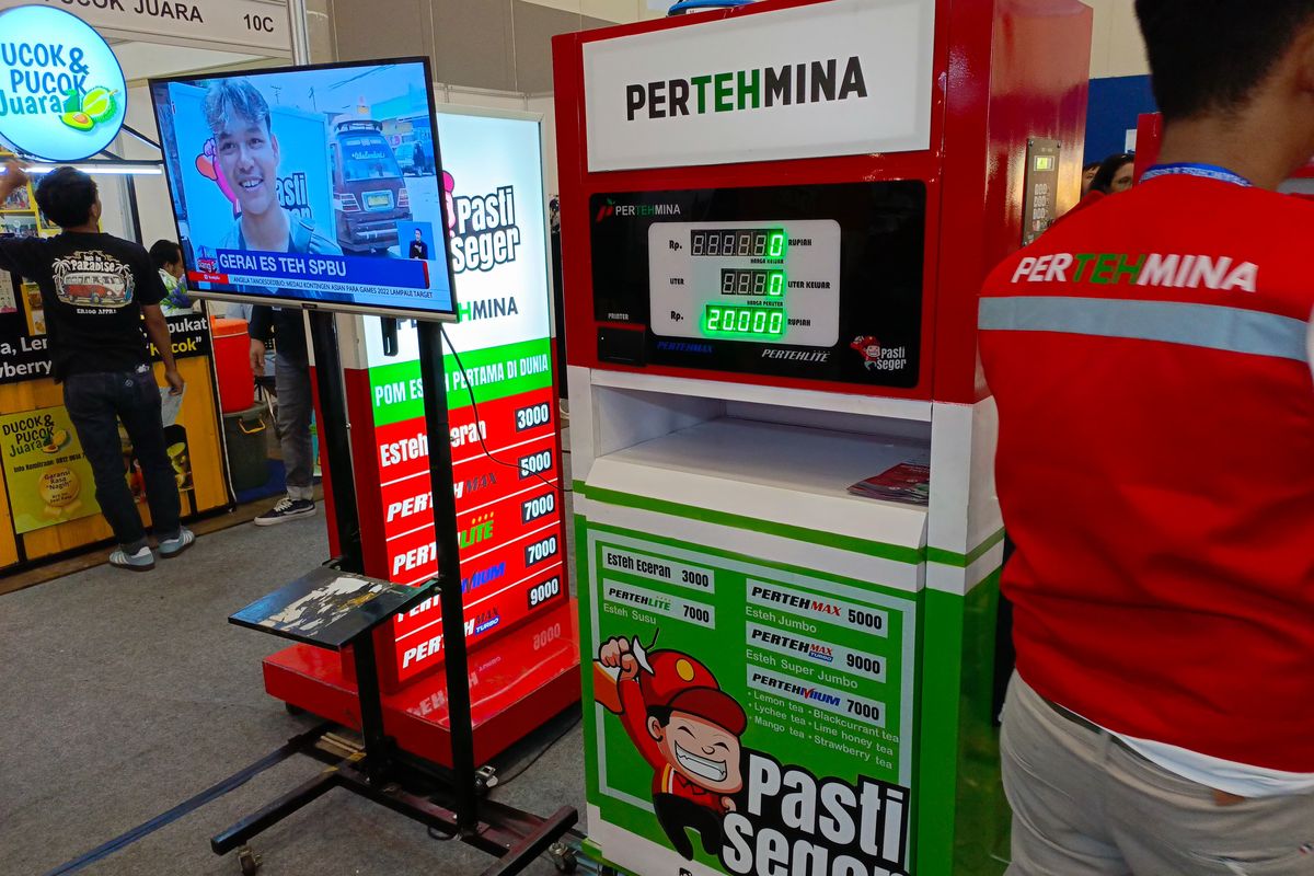 Produk Pertehmina saat pameran IFBC 2023 di ICE BSD pada Jum'at (3/11/2023)