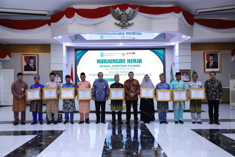 Kunjungan kerja Wakil Menteri (Wamen) Pendayagunaan Aparatur Negara dan Reformasi Birokrasi (PANRB) Purwadi Arianto ke Riau, Kamis (7/8/2025).