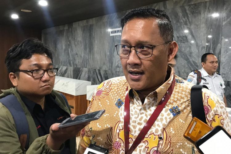 Managing Director Lion Air Group Daniel Putut di Gedung DPR RI, Jakarta, Selasa (29/1/2019).
