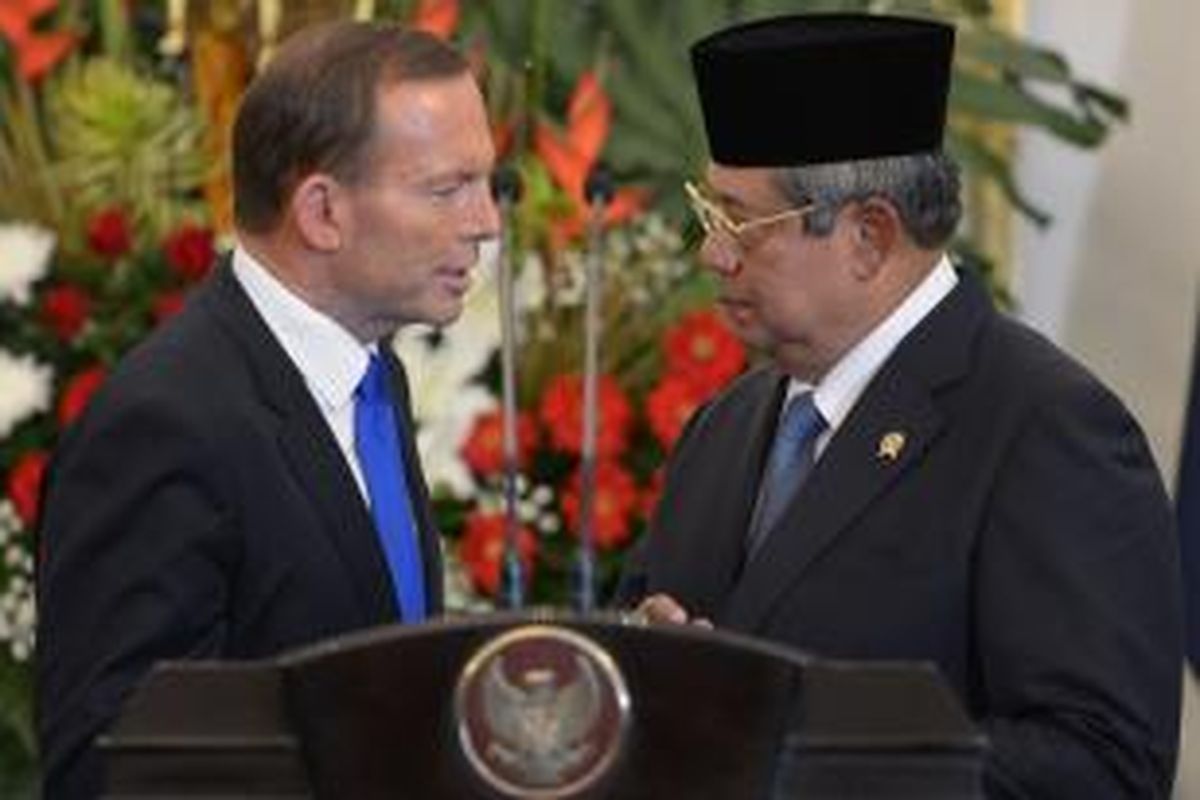 PM Tony Abbott dan Presiden Susilo Bambang Yudhoyono