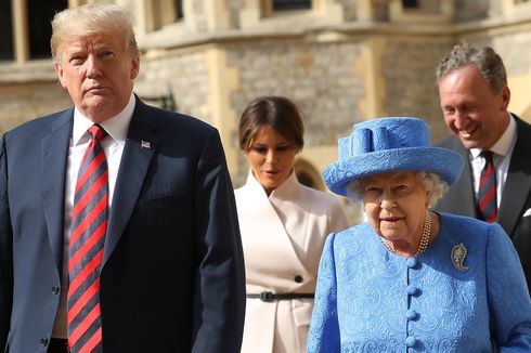 Trump dan Istrinya Diundang Ratu Elizabeth II Makan Malam