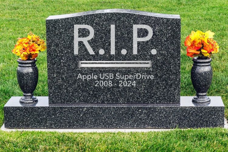 Ilustrasi Apple USB SuperDrive yang sudah terjual habis setelah 16 tahun dijual.