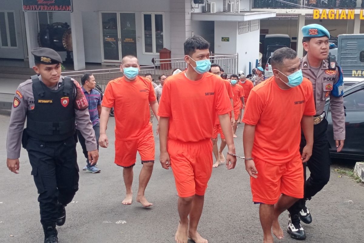 Para pelaku kejahatan di Kota Malang yang ditangkap selama 14 hari sejak 1 - 14 Mei 2025.